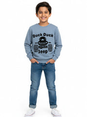 Children's Fleece Sweatshirt - Duck Duck Jeep
