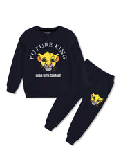 Cozy winter fleece tracksuit for boys