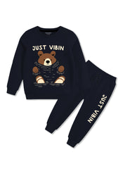 Boys Casual Bear Winter Tracksuit – Comfortable Just Vibin Look