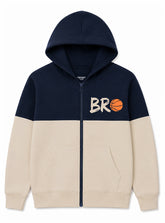 Boys Winter Zip Hoodie Basketball Ace