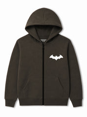 Boys Winter Zip Hoodie Shadow Bat