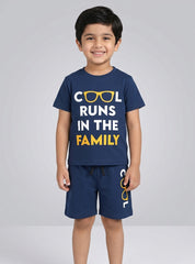 Boys Cool Runs in the Family Short Set