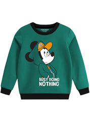 Fleece Sweatshirt - Mickey Busy Doing Nothing