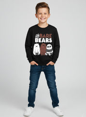 Adorable We Bare Bears Fleece Sweatshirt For Boys