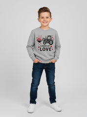 Heartwarming Loads of Love Tractor Fleece Sweatshirt For Boys