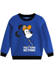 Fleece Sweatshirt - Mickey Busy Doing Nothing