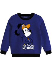 Fleece Sweatshirt - Mickey Busy Doing Nothing