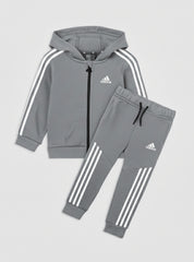 Boys Winter Tracksuit Grey with Iconic Adidas Style