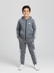 Boys Winter Tracksuit Grey with Iconic Adidas Style
