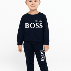 Soft & Comfortable Little Boss Winter Tracksuit For Boys