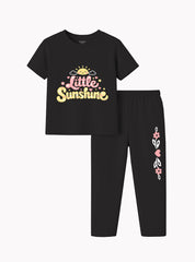 Girls Little Sunshine T Shirt and Trouser Set