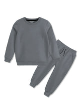 Classic Grey Winter Wear Tracksuit For Boys