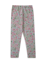 All Over Flower Printed Girls Tight