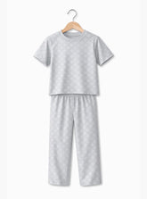 Boys Grey Pattern Co Ord Set