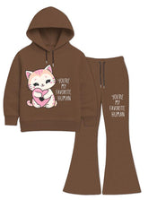 Your are My Favorite Human Flared Trouser Set For Girls