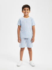 Boys Classic Checkered Short Set