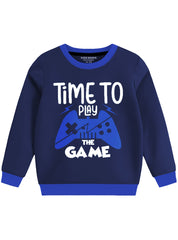 Charcoal Time To Play Fleece Sweatshirt