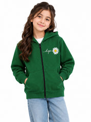 Girls Zip-Up Hoodie Little Hope