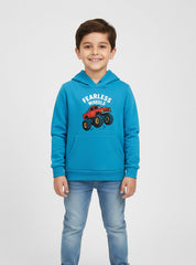 Fearless Wheels Monster Truck Warm Hoodie for Boys