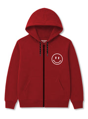 Girls Winter Hoodie Zip-Up Smile & Love