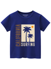 California Surfing Kids T-Shirt with Palm Tree