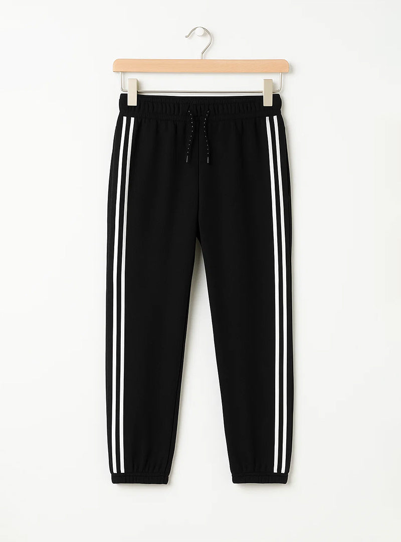 White Stripes Warm Fleece Trouser For Boys