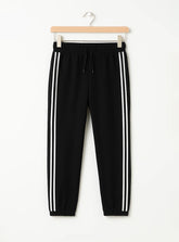 White Stripes Warm Fleece Trouser For Boys