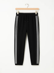 White Stripes Warm Fleece Trouser For Boys