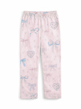 Girls Bow & Heart Print Trouser