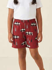 Boys Bear Printed Shorts