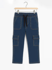 Boys Cargo Jeans – Soft Denim with Multiple Pockets
