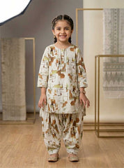 Girls Printed Shalwar Suit