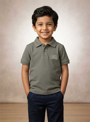 Boys Olive Stone Polo