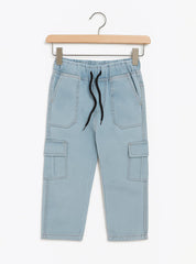 Stylish & Comfortable Boys Light Blue Cargo Jeans