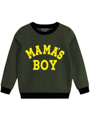 Boys Warm Fleece Sweatshirt - Mama's Boys - 2