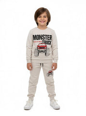 Monster Truck Tracksuit For Boys