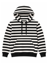 Boys Hoodie Mono Stripe Essential