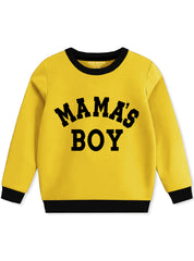 Boys Warm Fleece Sweatshirt - Mama's Boys - 2