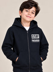 Boys Winter Hoodie Zip-Up Stay Sharp Junior