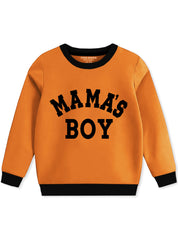 Boys Warm Fleece Sweatshirt - Mama's Boys - 2