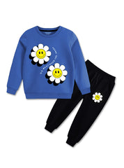 Cozy & Stylish girls Fleece Tracksuit