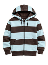 Boys Hoodie Chocolate Sky Striped
