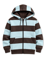Boys Hoodie Chocolate Sky Striped