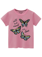 Buy Girls Cotton T-Shirts Design