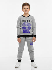 Beautiful Ride Fleece Tracksuit For Little Boys