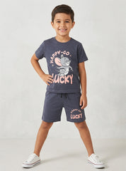 Boys Happy Go Lucky Short Set