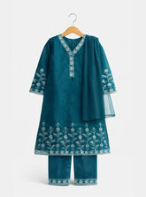 Girls Serene Embroidered Kurta Set