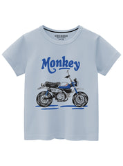Boys Soft Cotton Scooter Graphic T-Shirt