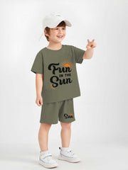 summer shorts set for kids