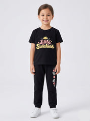Girls Little Sunshine T Shirt and Trouser Set